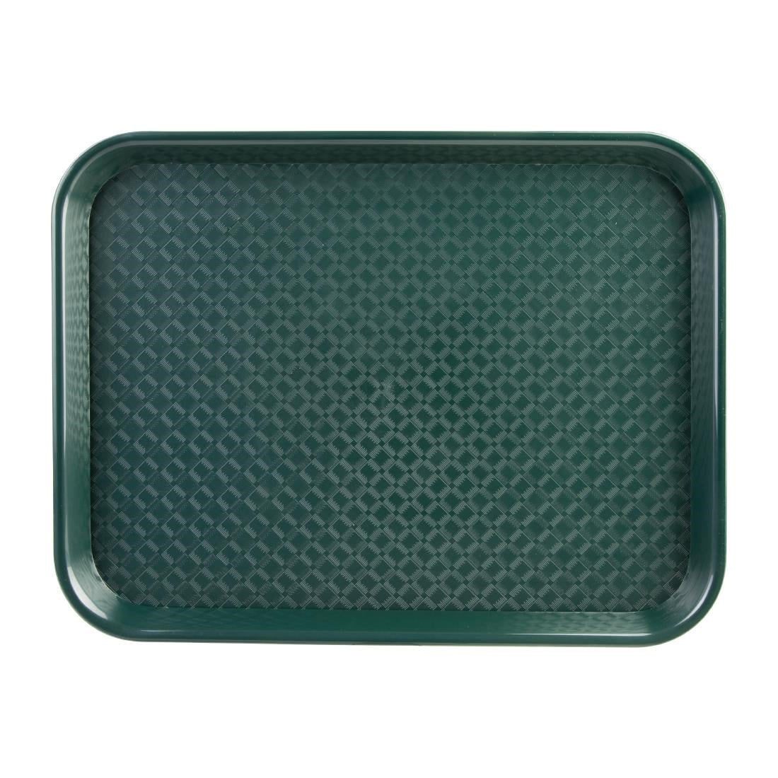 Olympia Kristallon Small Polypropylene Fast Food Tray Green 345mm