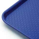 blue food tray