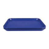 blue food tray