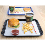 Olympia Kristallon Polypropylene Fast Food Tray Black Small 345mm