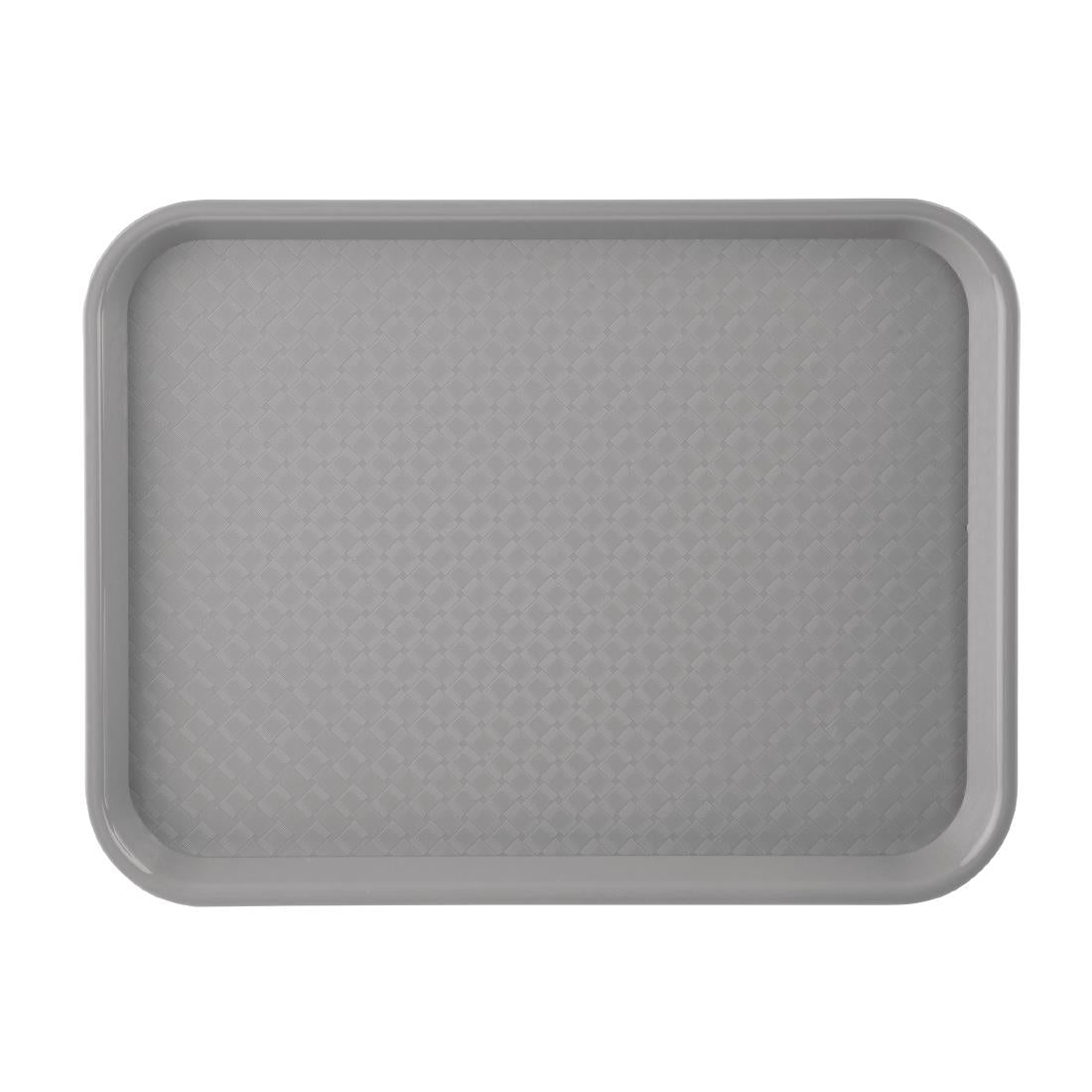 Olympia Kristallon Polypropylene Fast Food Tray Grey Small 345mm