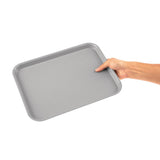 Olympia Kristallon Polypropylene Fast Food Tray Grey Small 345mm