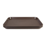 Olympia Kristallon Small Polypropylene Fast Food Tray Brown 345mm