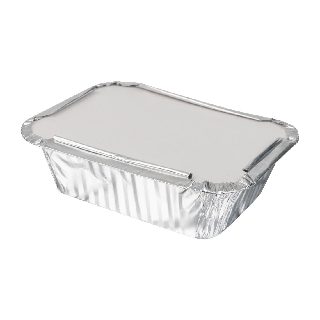 Nisbets Essentials Foil Containers and Lids 250ml (50 Pack)