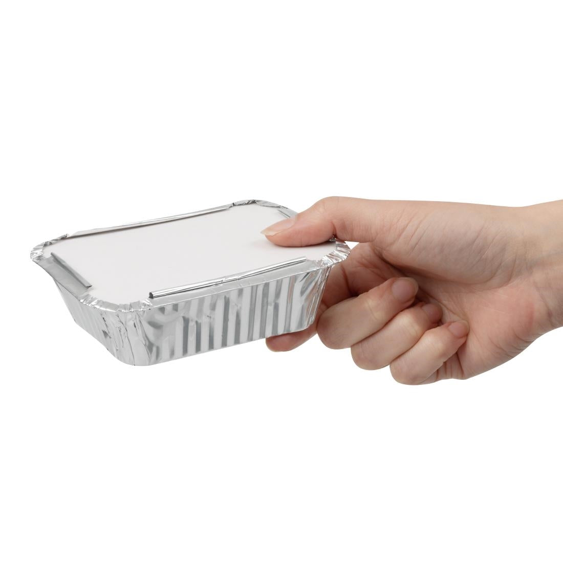 Nisbets Essentials Foil Containers and Lids 250ml (50 Pack)