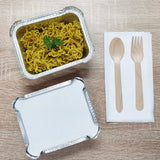 Nisbets Essentials Foil Containers and Lids 450ml (50 Pack)