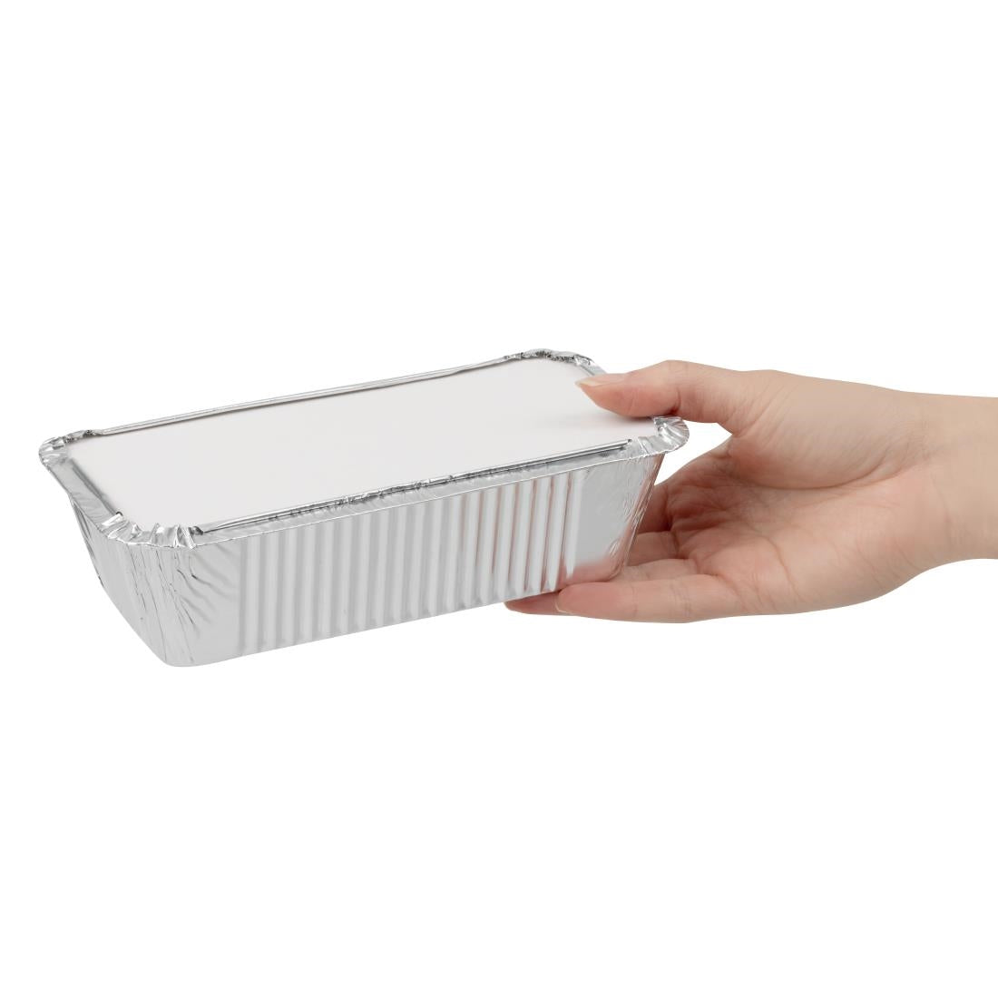 Nisbets Essentials Foil Containers and Lids 660ml (50 Pack)