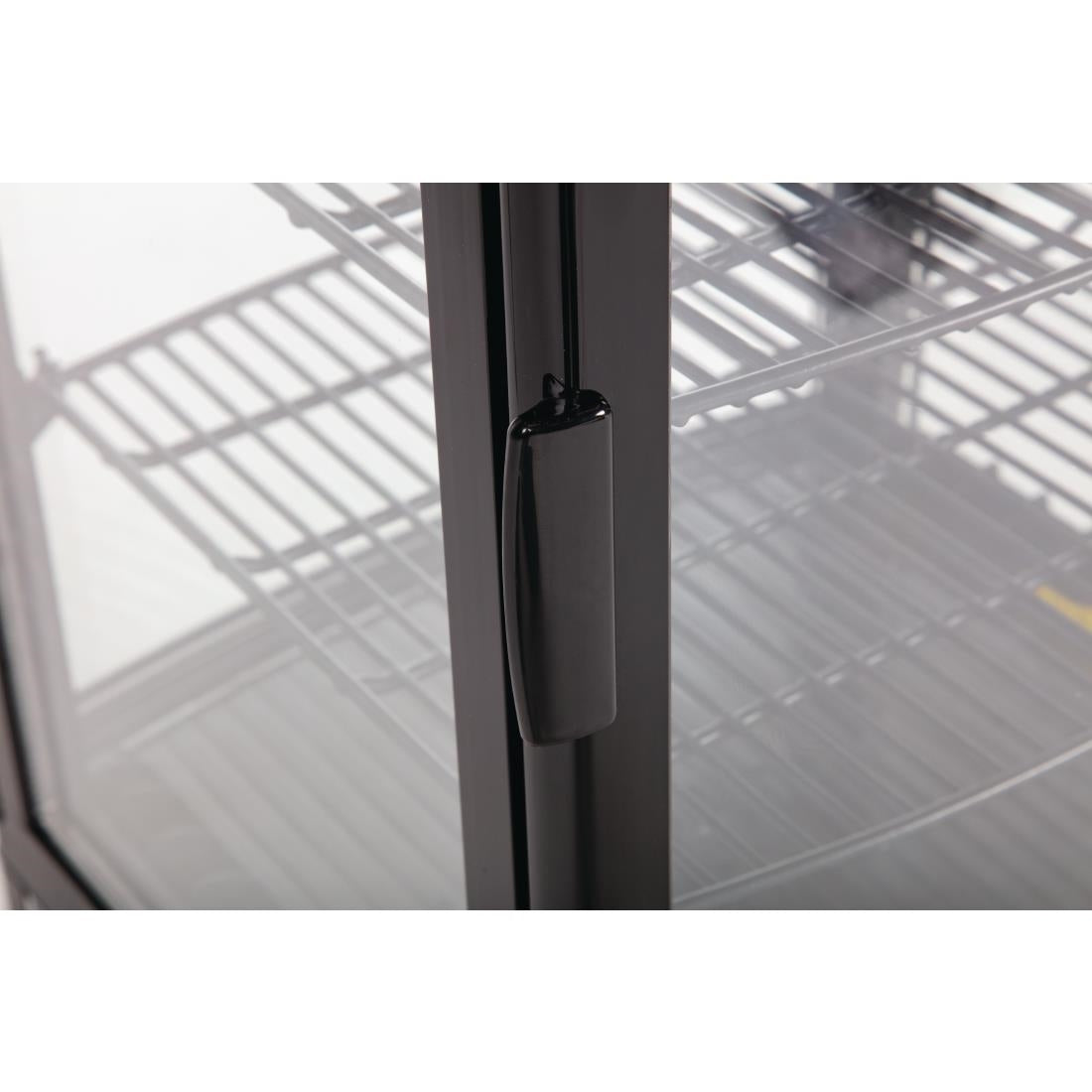 Polar C-Series Energy Efficient Curved Door Display Fridge Black 86Ltr