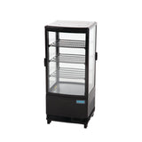 Polar C-Series Energy Efficient Curved Door Display Fridge Black 86Ltr