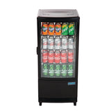 Polar C-Series Energy Efficient Curved Door Display Fridge Black 86Ltr