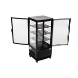 Polar C-Series Energy Efficient Curved Door Display Fridge Black 86Ltr