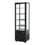 Polar C-Series Energy Efficient Curved Door Display Fridge Black 235Ltr