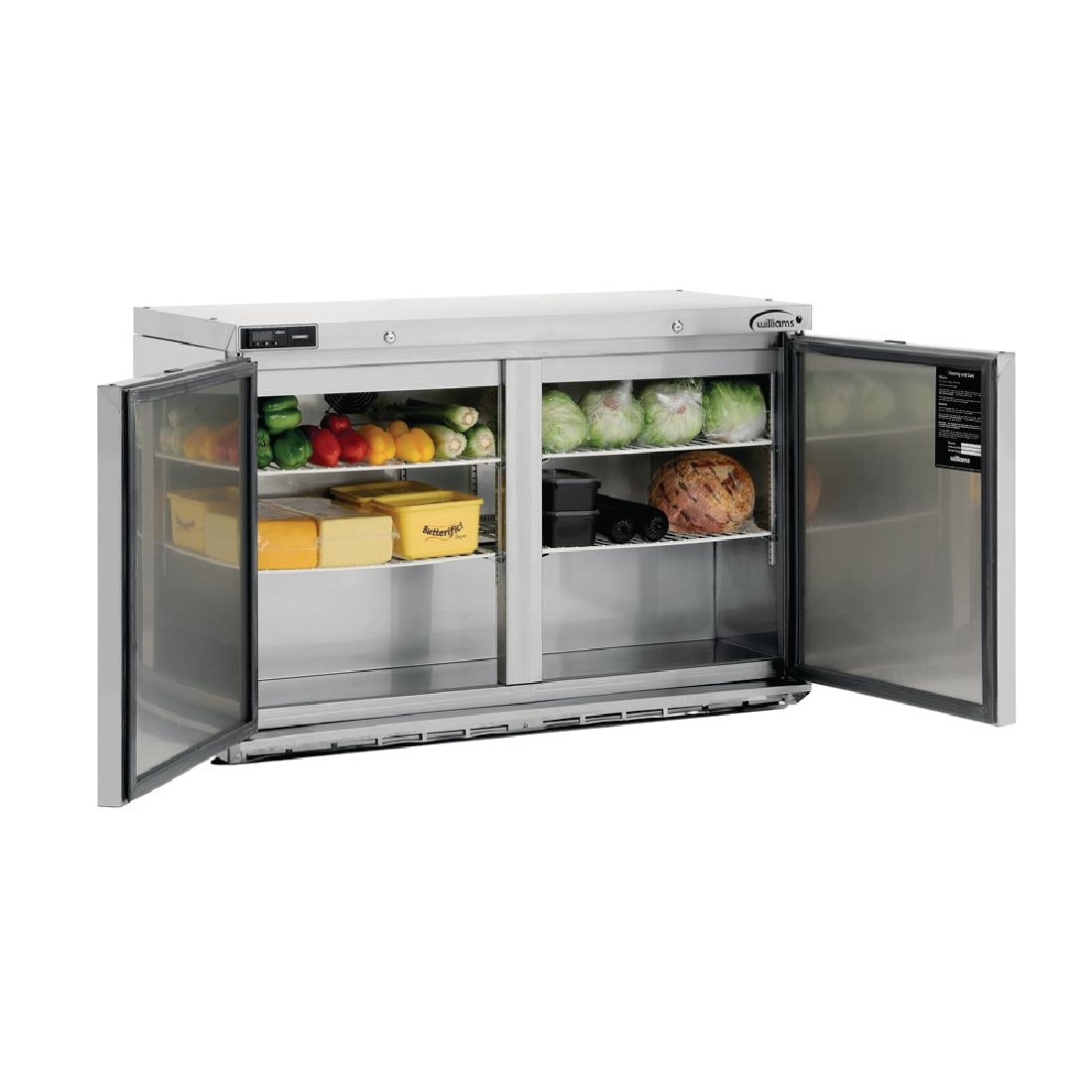 Williams Double Door 267Ltr Undercounter Refrigerator HA280-SA