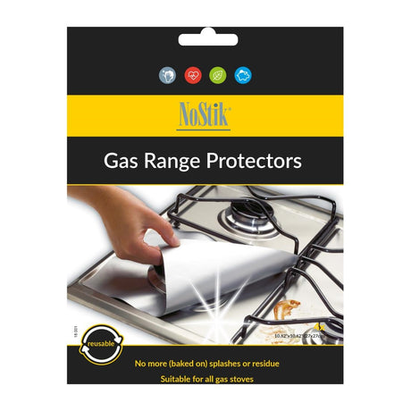 NoStik Heavy Duty Gas Range Protector 270 x 270mm (4 pack)