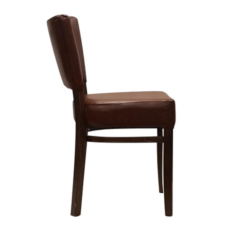 Oregon Dining Chair with Bison Espresso Vinyl (2 Pack)