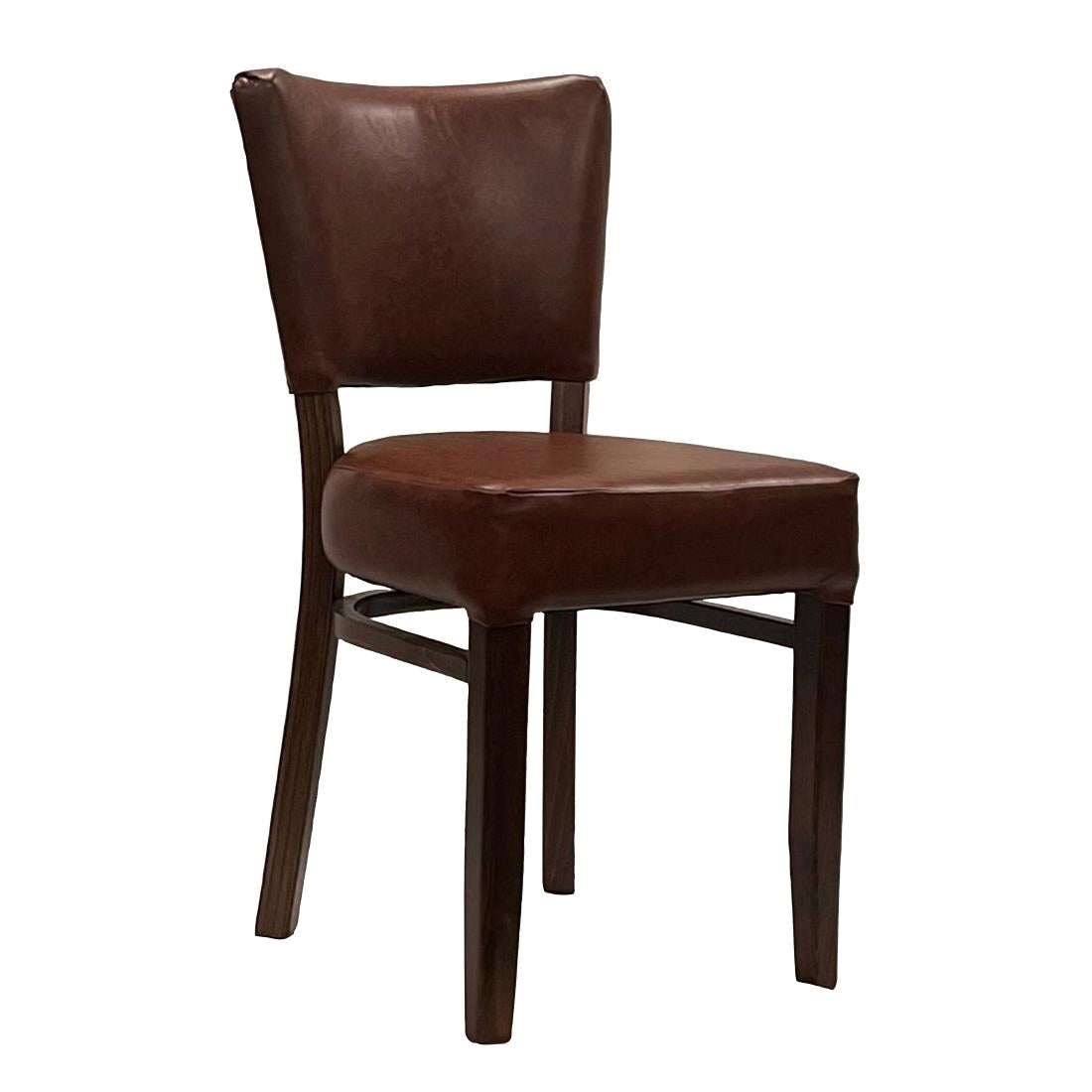 Oregon Dining Chair with Bison Espresso Vinyl (2 Pack)