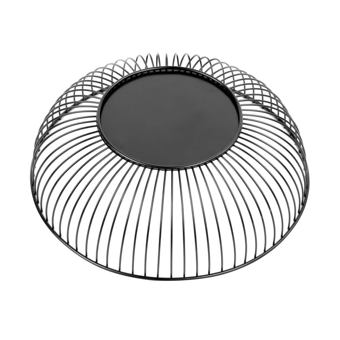 Olympia Wire Food Display Bowl Round Black 285x85mm