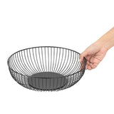 Olympia Wire Food Display Bowl Round Black 285x85mm