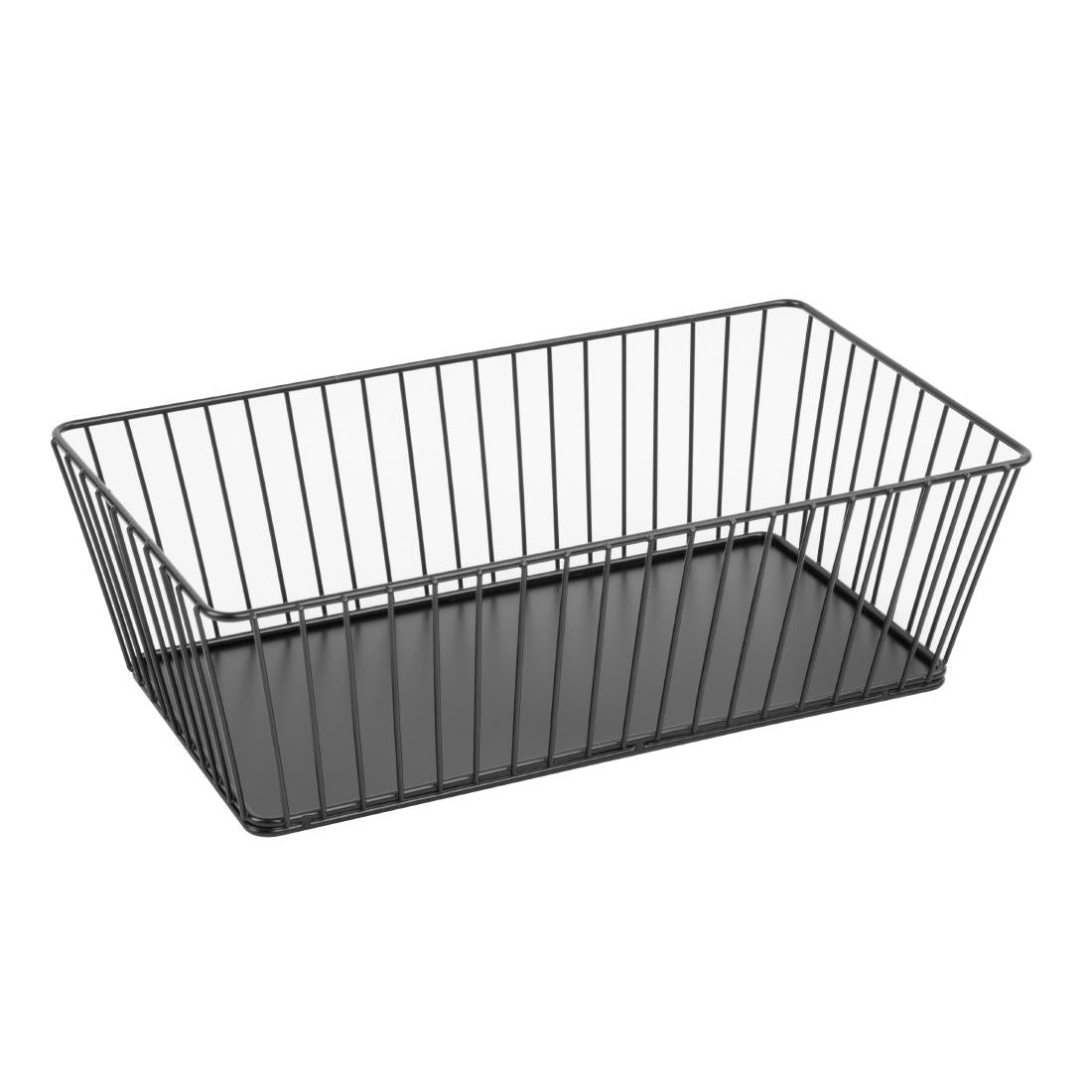 Olympia Wire Food Display Tray Rectangular Black 330x190x100mm