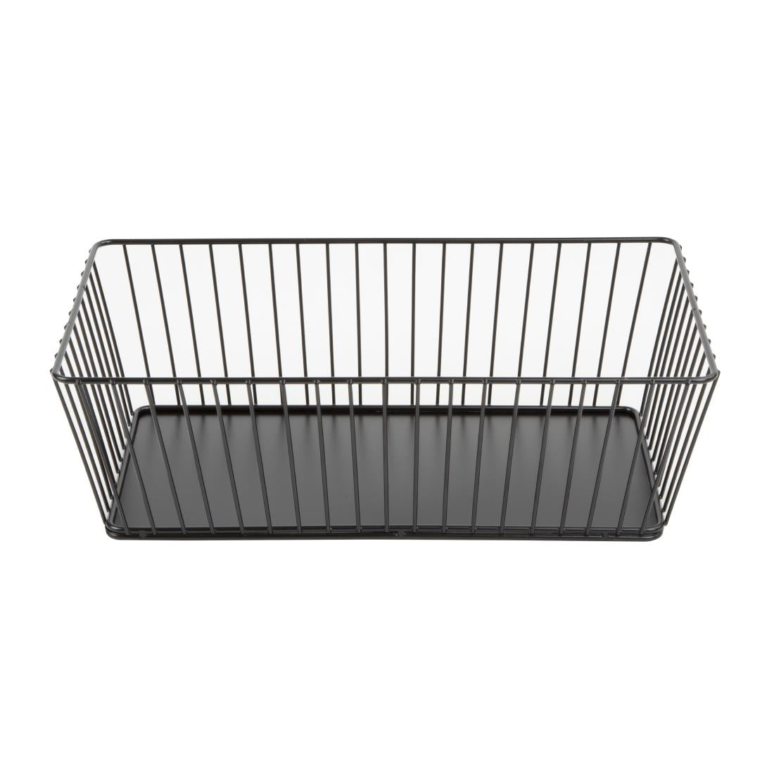 Olympia Wire Food Display Tray Rectangular Black 330x190x100mm