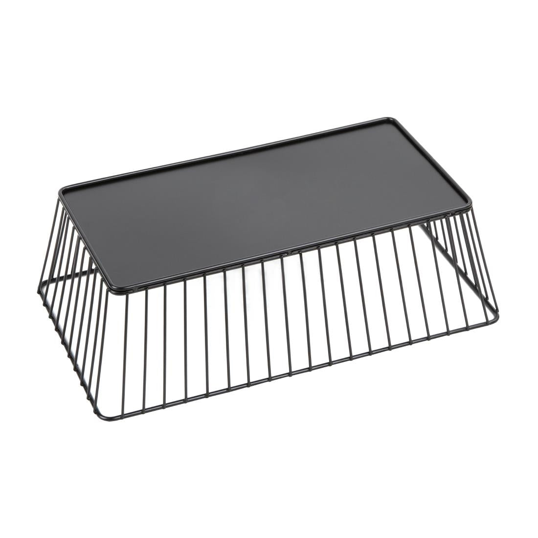 Olympia Wire Food Display Tray Rectangular Black 330x190x100mm