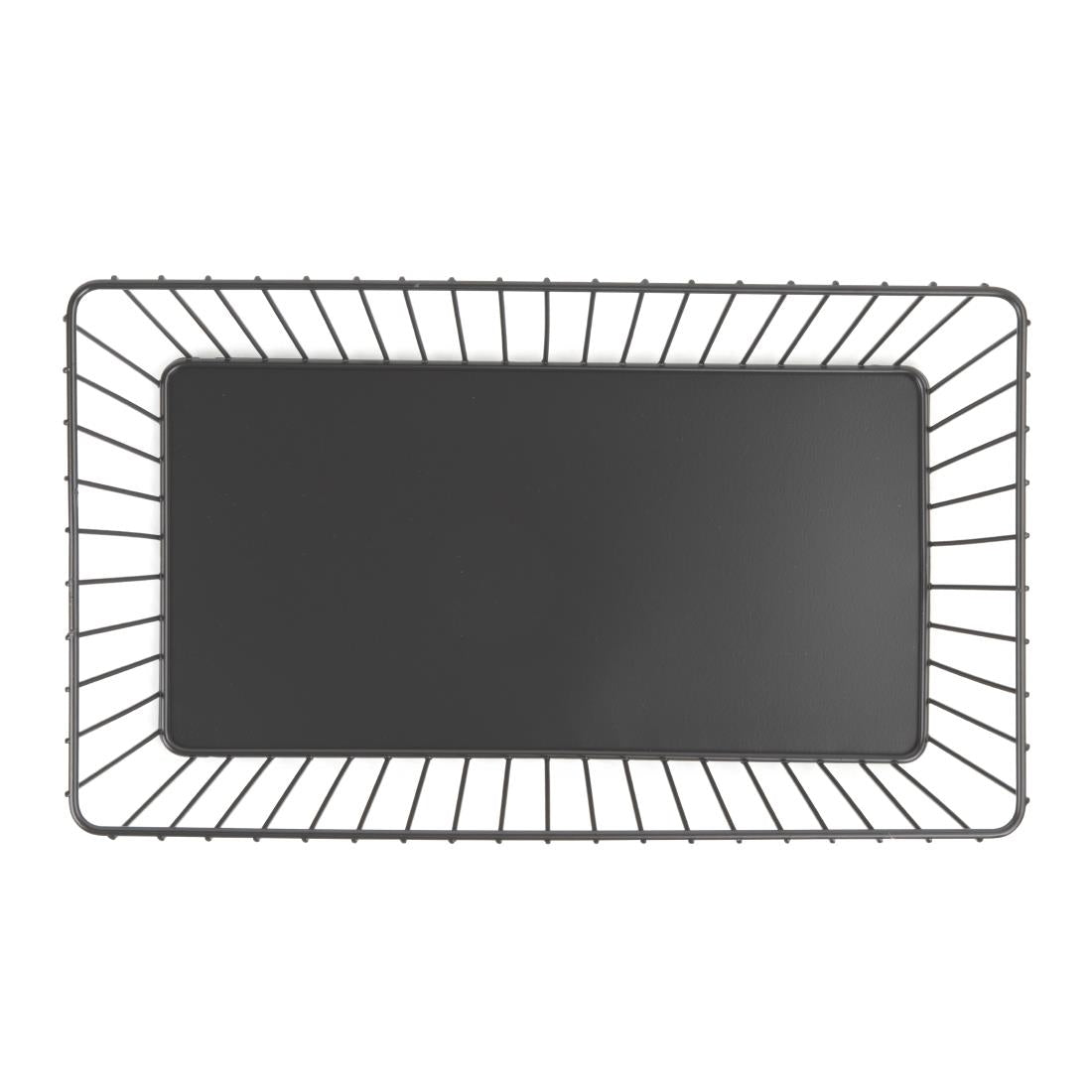 Olympia Wire Food Display Tray Rectangular Black 330x190x100mm