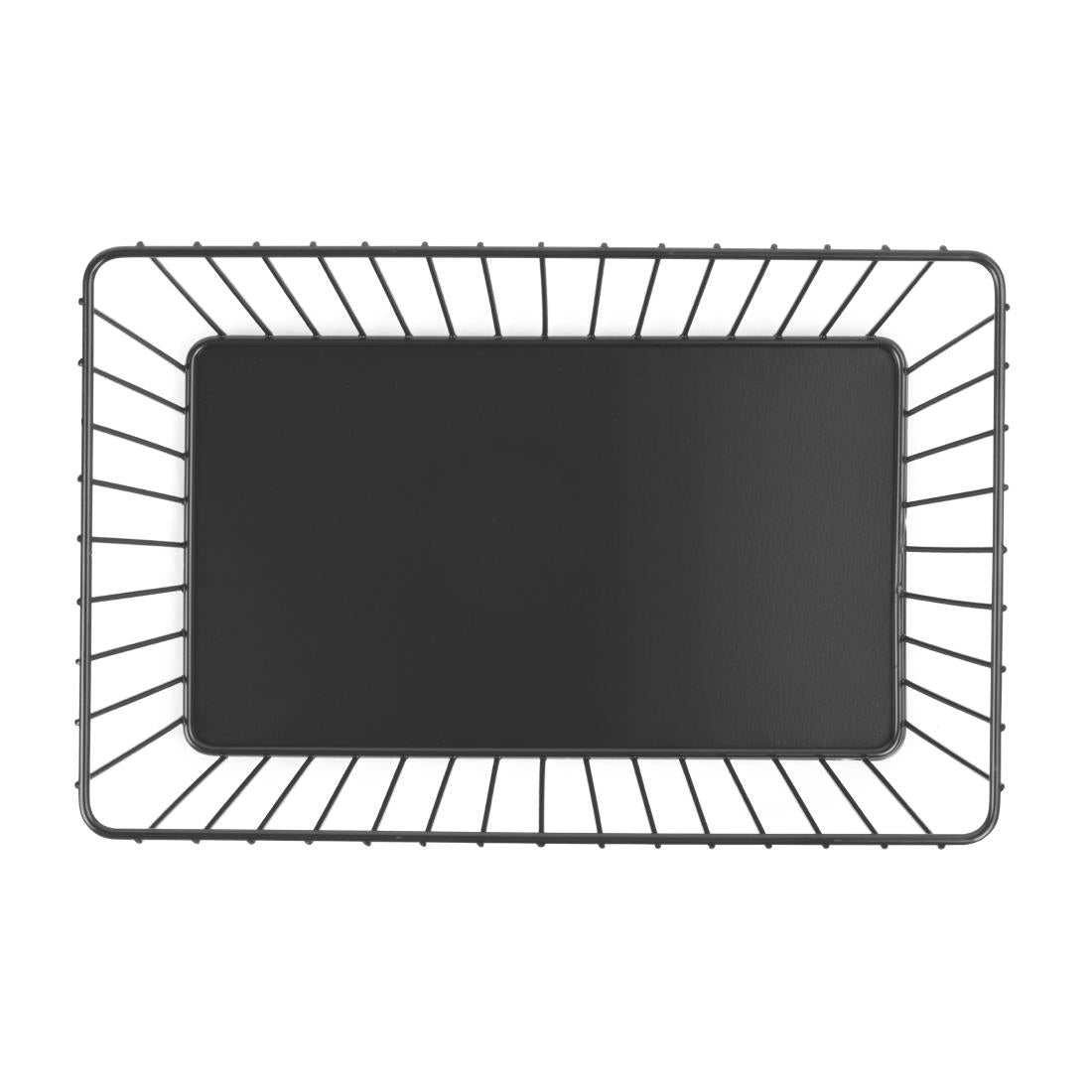 Olympia Wire Food Display Tray Rectangular Black 280x180x100mm