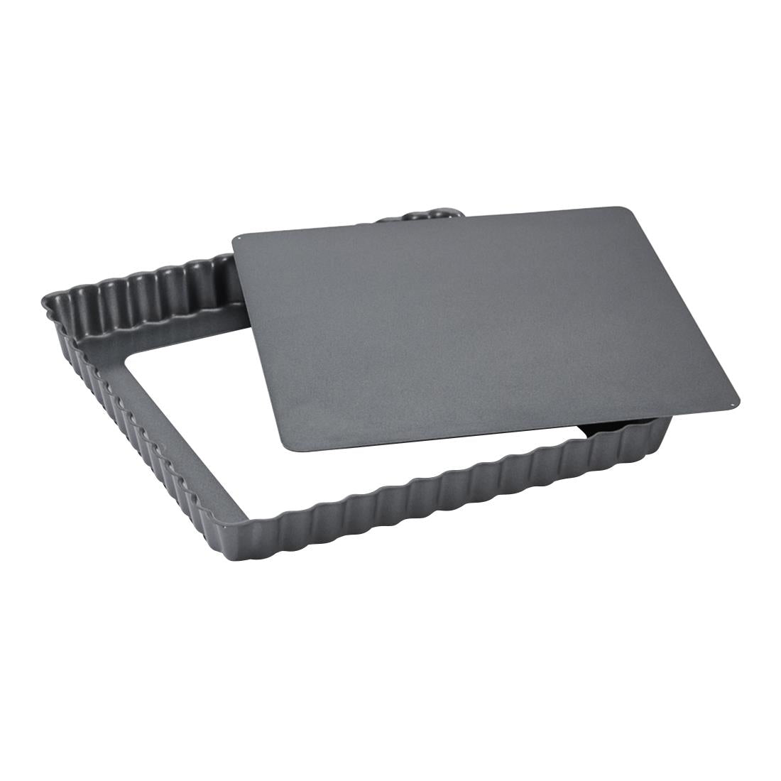De Buyer Non-Stick Square Fluted Tart Mould 230mm