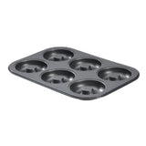 De Buyer Non-Stick 6 Hole 8cm Mini-Savarins Mould