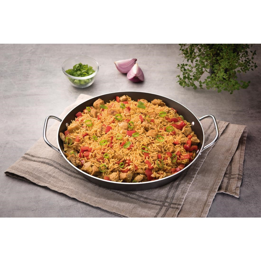 Tramontina Loreto Aluminium Non-Stick Paella Pan 13cm
