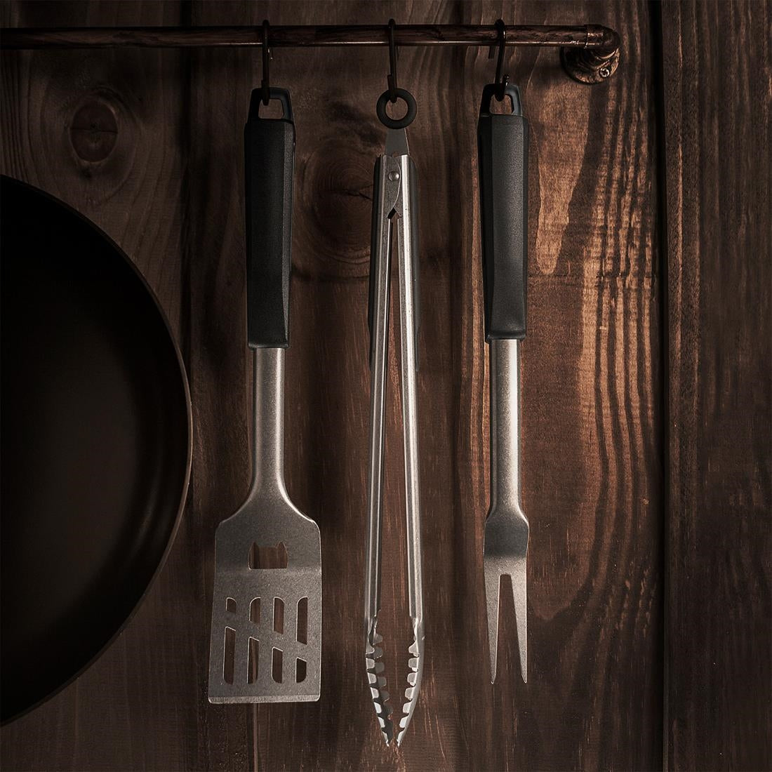 Tramontina Barbecue Tools Set Black (3 pack)
