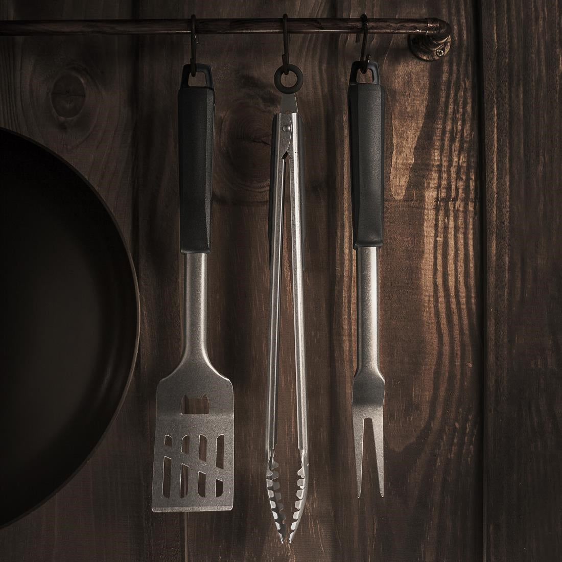 Tramontina Barbecue Tools Set Black (3 pack)