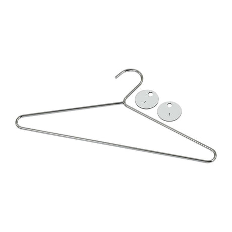 Chrome Plated Steel Hangers with Tags (50 pack)