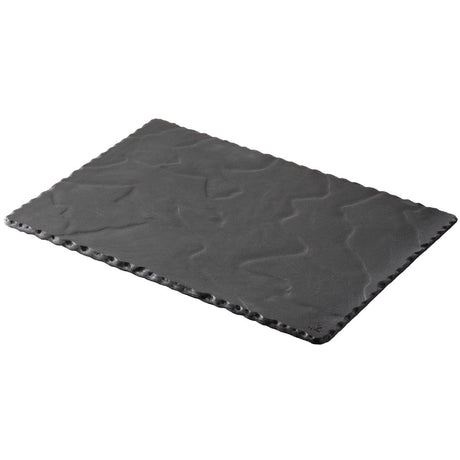 Revol Basalt Slate Effect Rectangular Plates 300mm (6 pack)