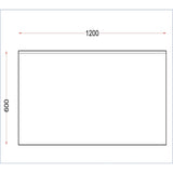 Vogue Stainless Steel Wall Table with Upstand 1200mm