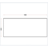 Vogue Stainless Steel Wall Table with Upstand 1800mm