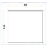 Vogue Stainless Steel Wall Table with Upstand 900mm