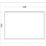 Vogue Stainless Steel Wall Table with Upstand 1200mm