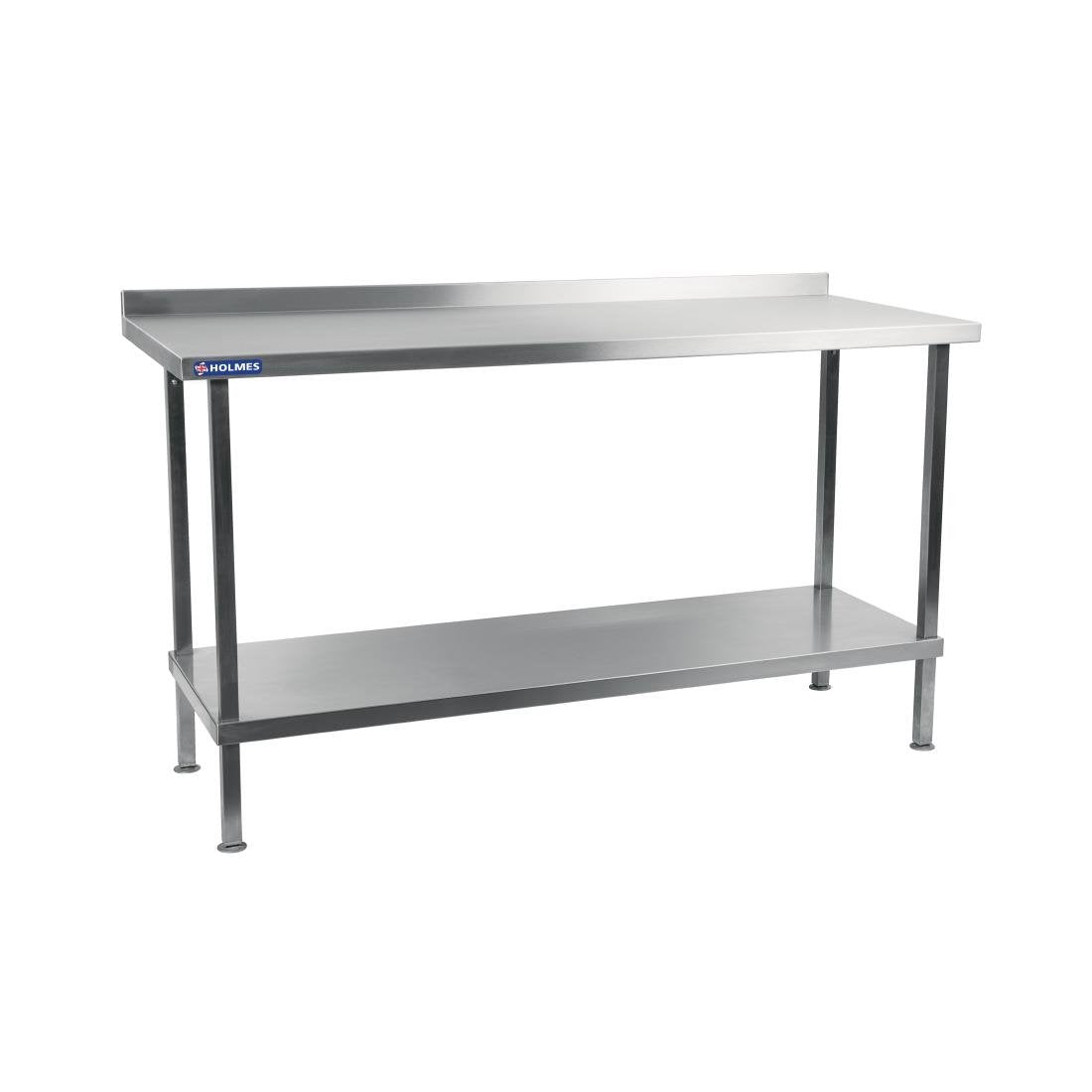 Vogue Stainless Wall Table with Upstand 1800mm