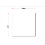 Vogue Stainless Steel Centre Table 600mm
