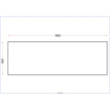 Vogue Stainless Steel Centre Table 1800mm