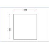 Vogue Stainless Steel Centre Table 600mm
