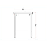 Vogue Stainless Steel Centre Table 600mm