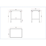 Vogue Stainless Steel Centre Table 900mm