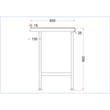 Vogue Stainless Steel Centre Table 1800mm