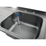 Vogue Fully Assembled Stainless Steel Sink Left Hand Drainer 1200mm