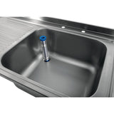 Vogue Fully Assembled Stainless Steel Sink Left Hand Drainer 1500mm