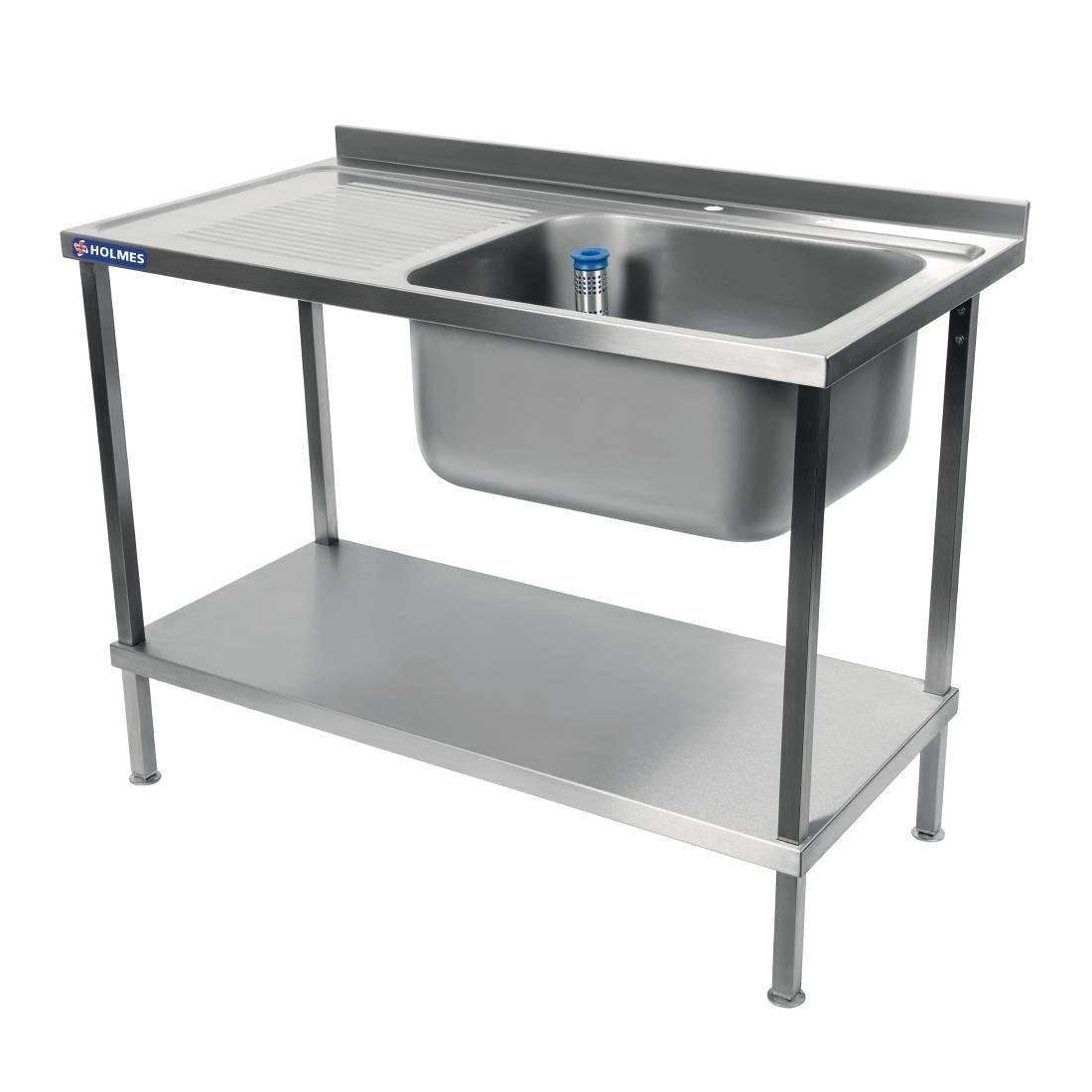 Vogue Fully Assembled Stainless Steel Left Hand Drainer 1500mm