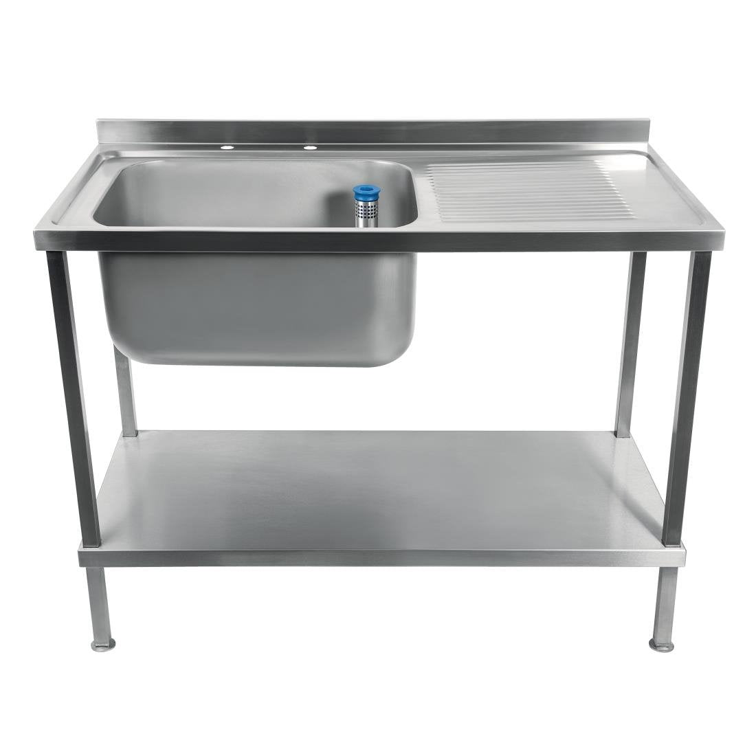 Vogue Fully Assembled Stainless Steel Sink Right Hand Drainer 1000mm