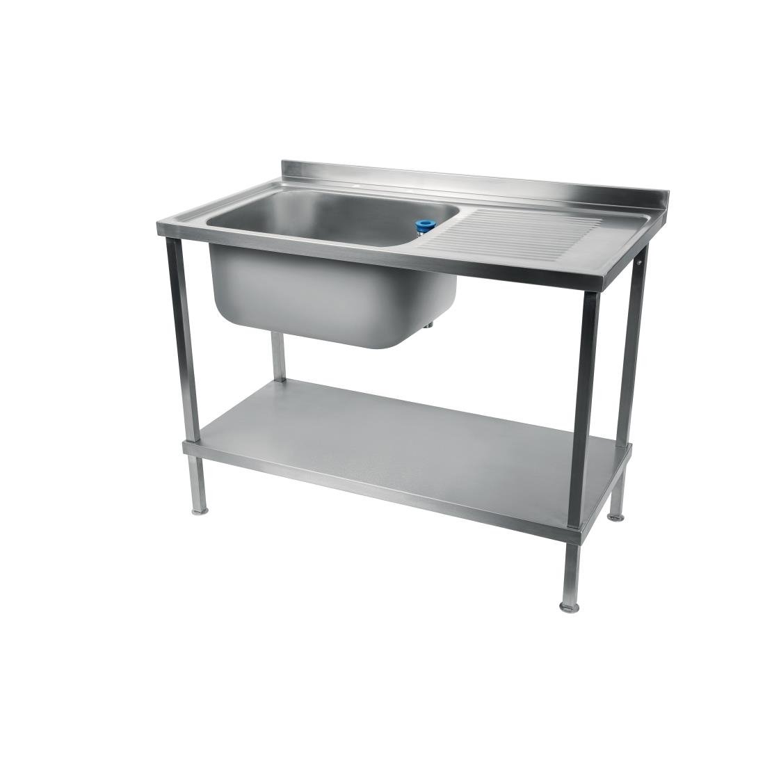 Vogue Fully Assembled Stainless Steel Sink Right Hand Drainer 1000mm